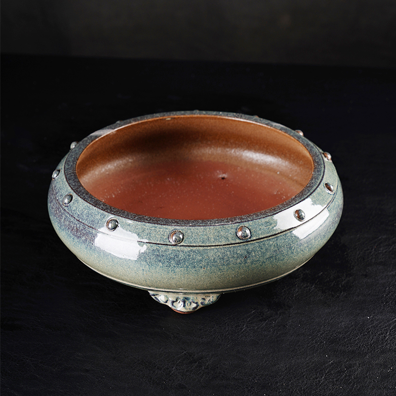 Classic Purple Sand Glaze Flower Pot