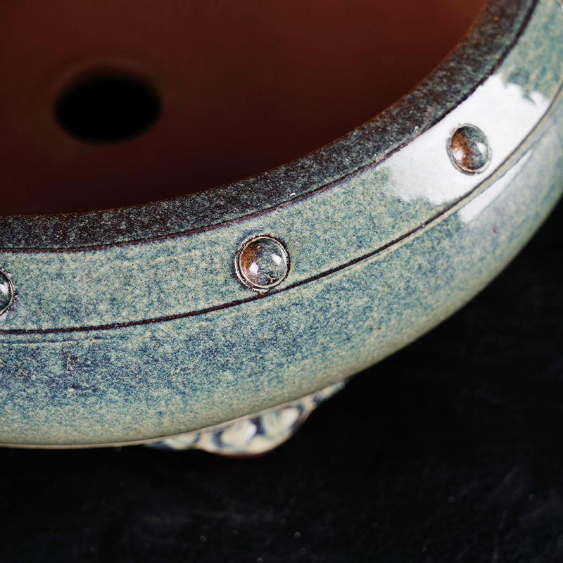 Classic Purple Sand Glaze Flower Pot
